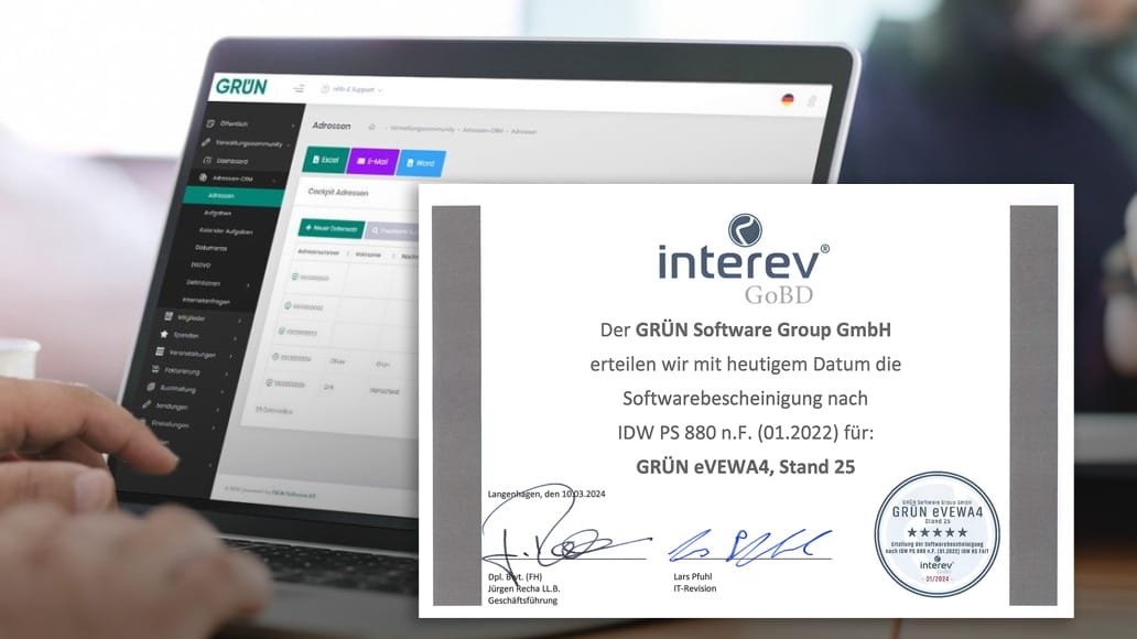 IDW PS 880 Zertifizierung für GRÜN eVEWA4