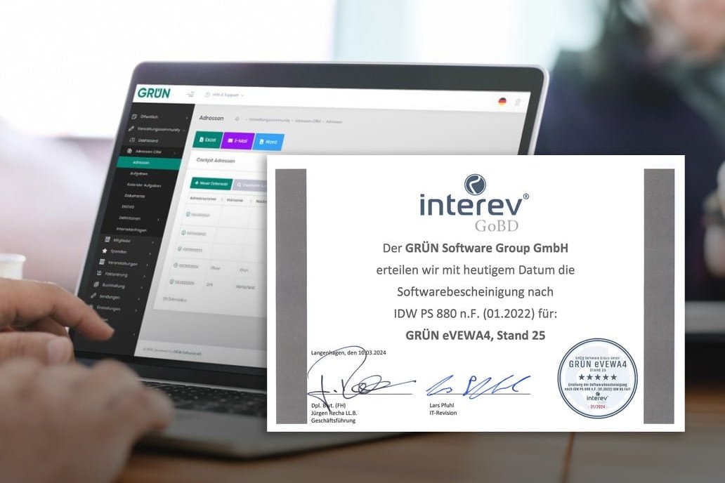 IDW PS 880 Zertifizierung für GRÜN eVEWA4