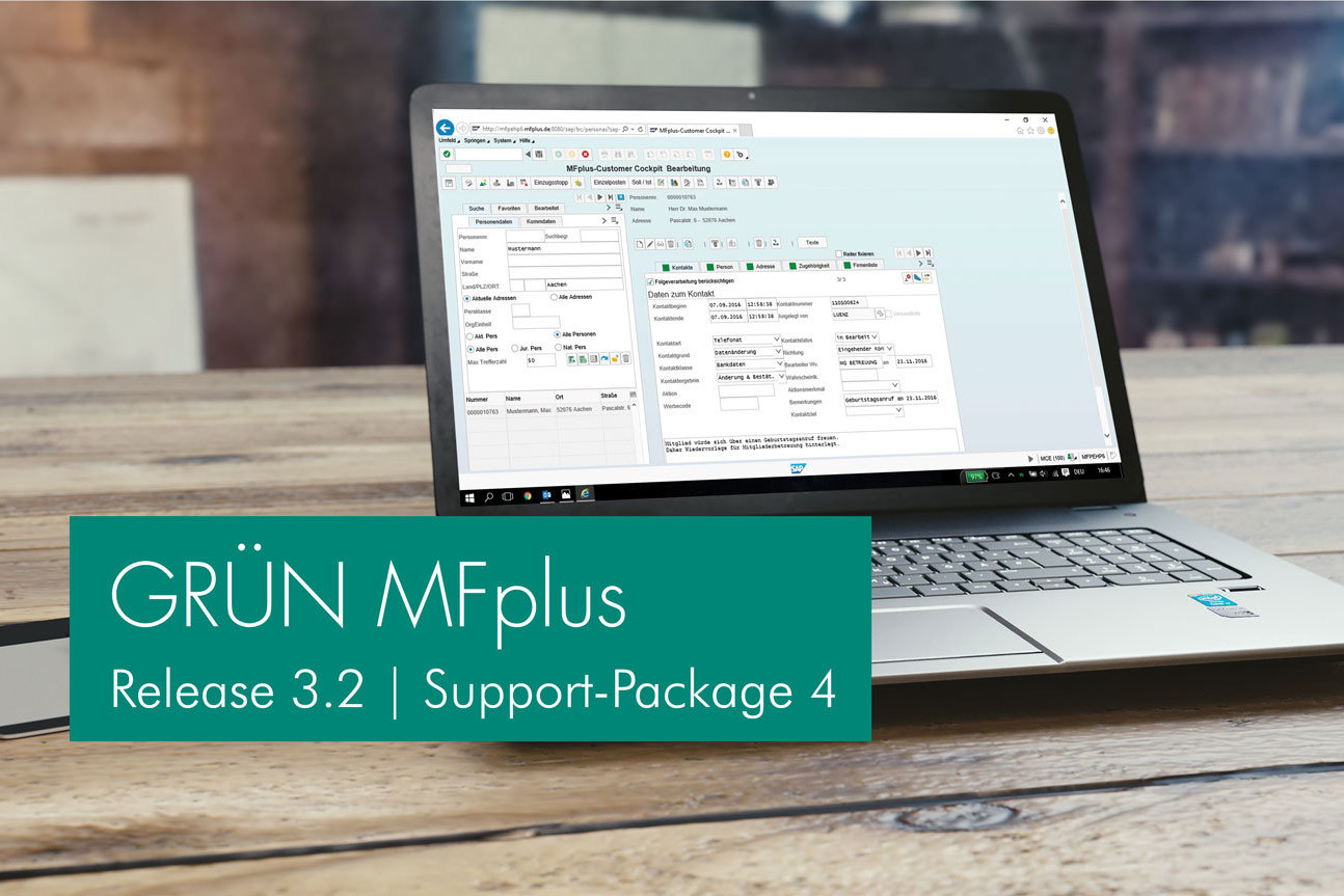 GRÜN MFplus Support-Package 4 veröffentlicht.