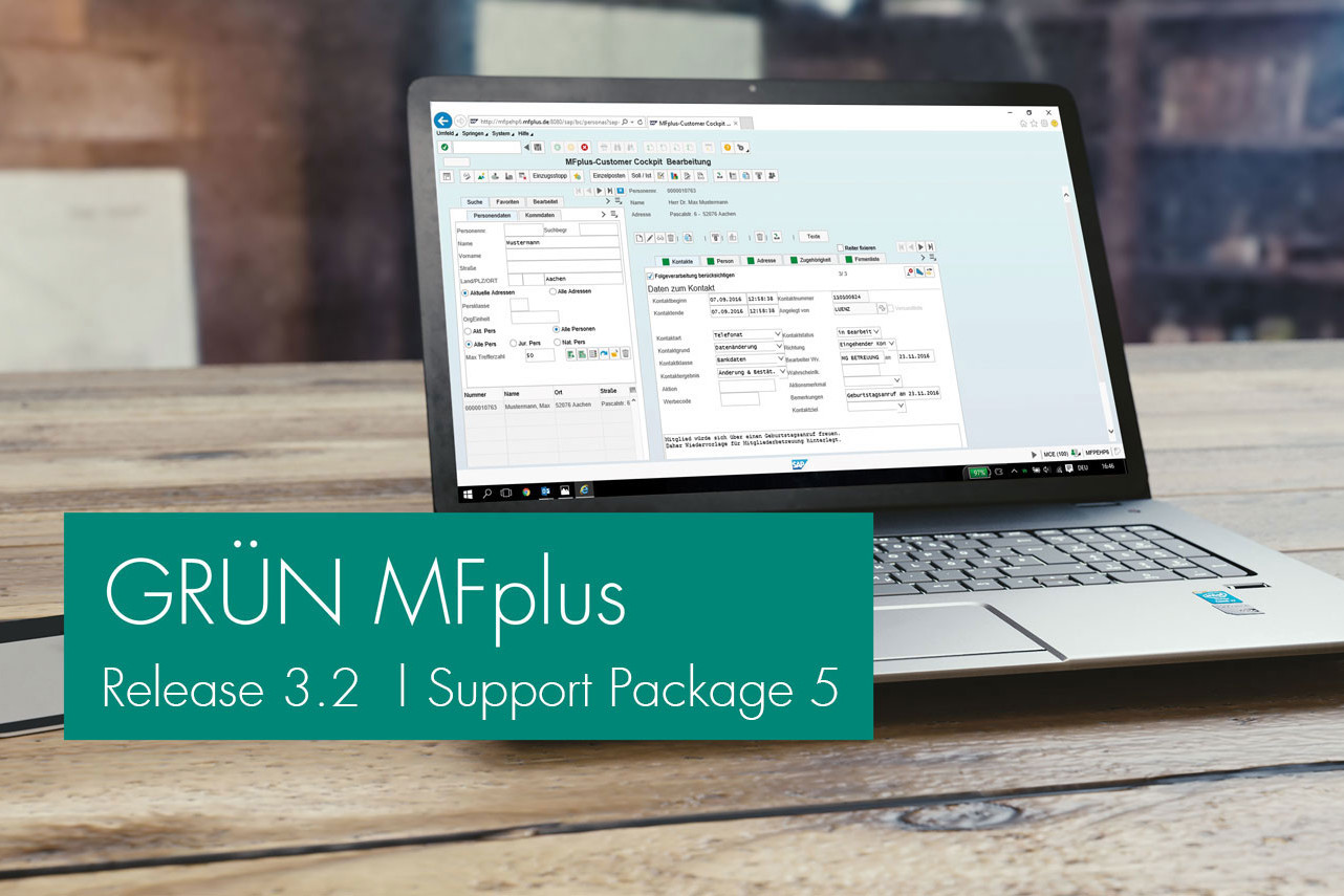 GRÜN MFplus Support-Package 5 veröffentlicht.