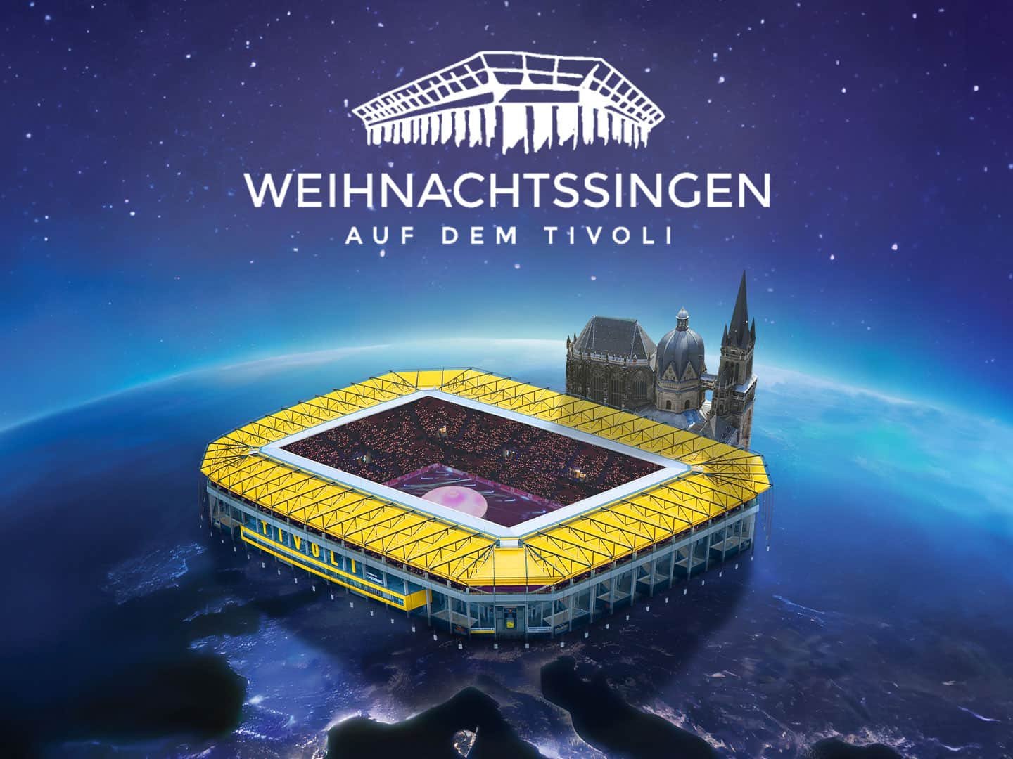 Weihnachtssingen auf dem Aachener Tivoli 2023